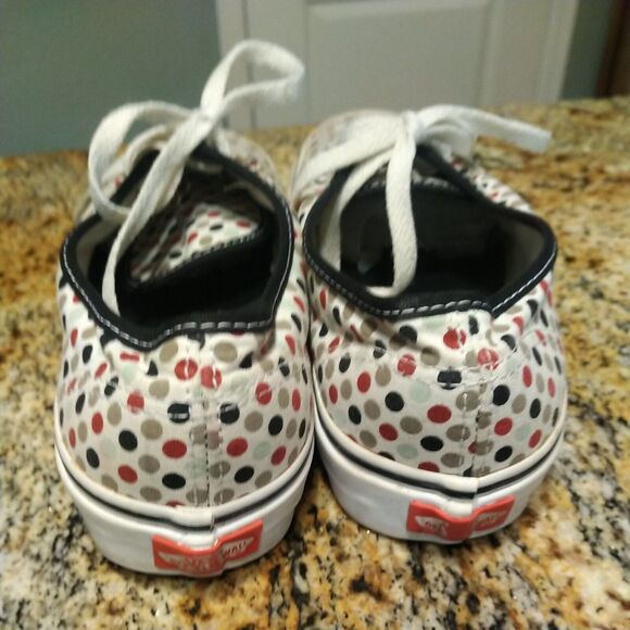 Vtg Vans polka dot Multicolor Canvas Lace Up Men’s Size 7 Woman's 8.5 - Picture 11 of 12